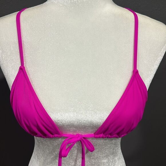 Victoria’s Secret PINK Magenta Triangle Bikini Set S/M - Picture 4 of 7